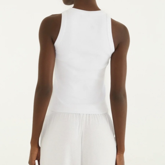 Farm Rio White Ribbed Tank NWT - Picture 3 of 3